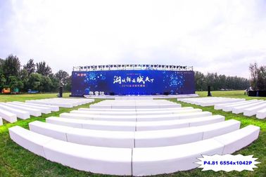 Tam Renkli Dış Mekan LED Ekran P4.81mm 6554 * 1024P Sahne Reklamı Gösterisi için
