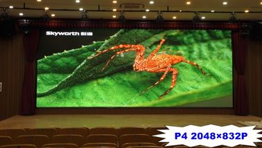 Reklam için P4 800 Nits Yüksek Parlaklık Kapalı LED Video Duvar 14-16 Bit