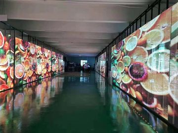 P15.6 Şeffaf LED Ekran Yüksek Çözünürlüklü Çözünürlük 14 Bit Taşıması Kolay