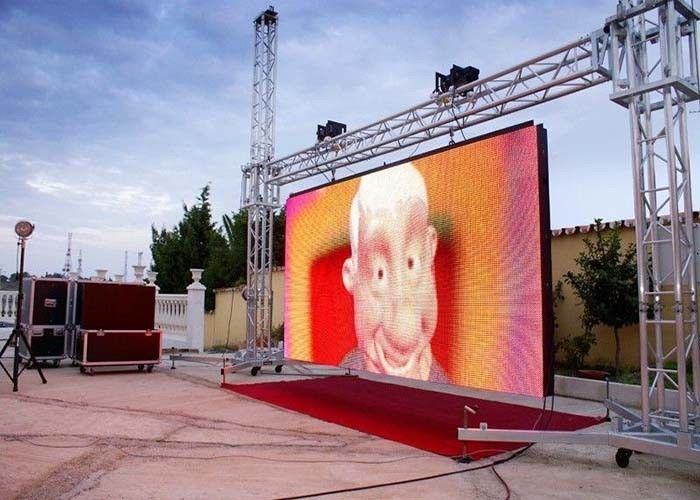 P10 Açık Kiralık Sahne LED Ekran AC110V / 220V Güç Girişi Yüksek Frekans