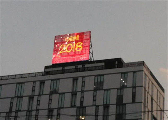 65536 Gri Ölçekli Led Video Mesh P25 12 * 6 Nokta Modülü Çözünürlük IP65 Derece